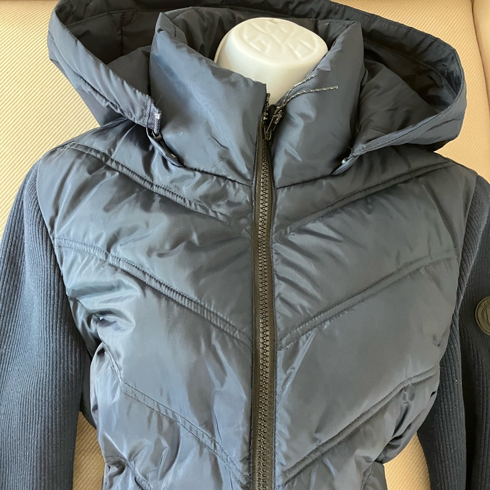 Nautica navy blue Ribbed Knit jacket